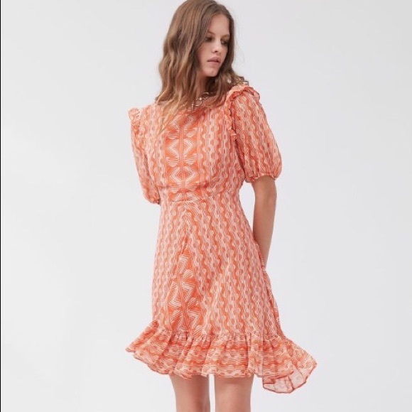 UO Ruffle Print Dress